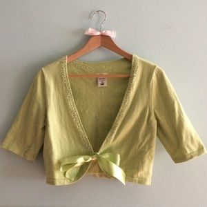 Old Navy Light Celery Green Bolero